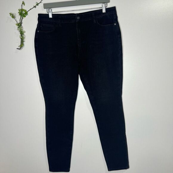 Judy Blue Skinny Fit Black Jeans Sz 15/32 - Picture 1 of 10